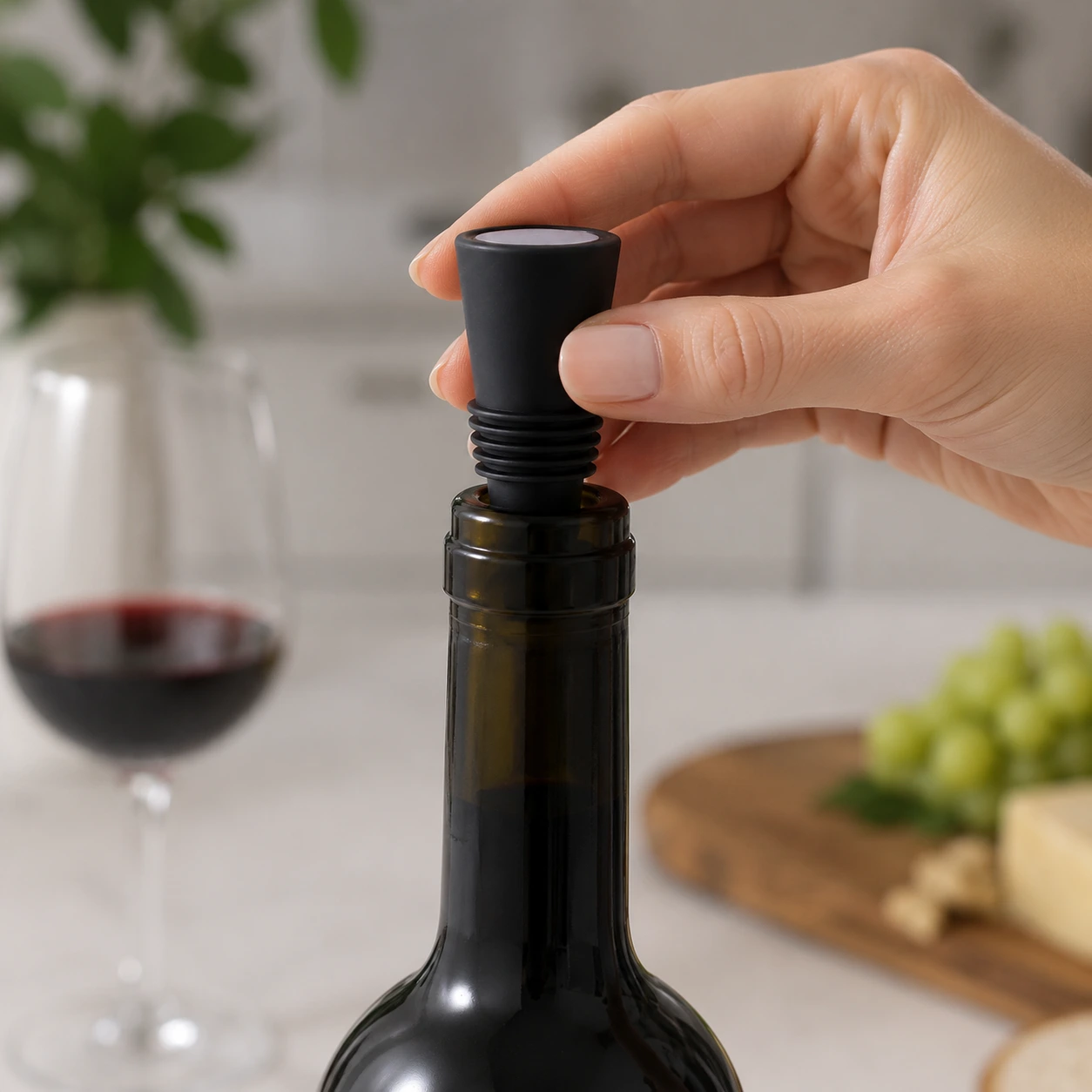 Vinpropp i Silikon för Vinflaskor – Läckagesäker