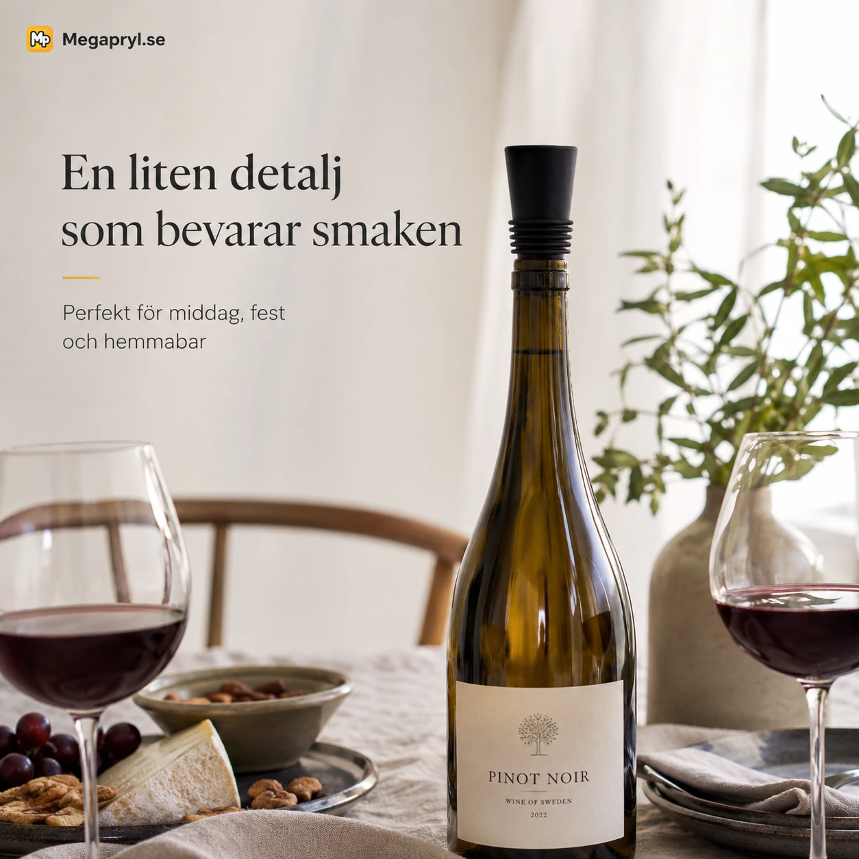 Vinpropp i Silikon för Vinflaskor – Läckagesäker