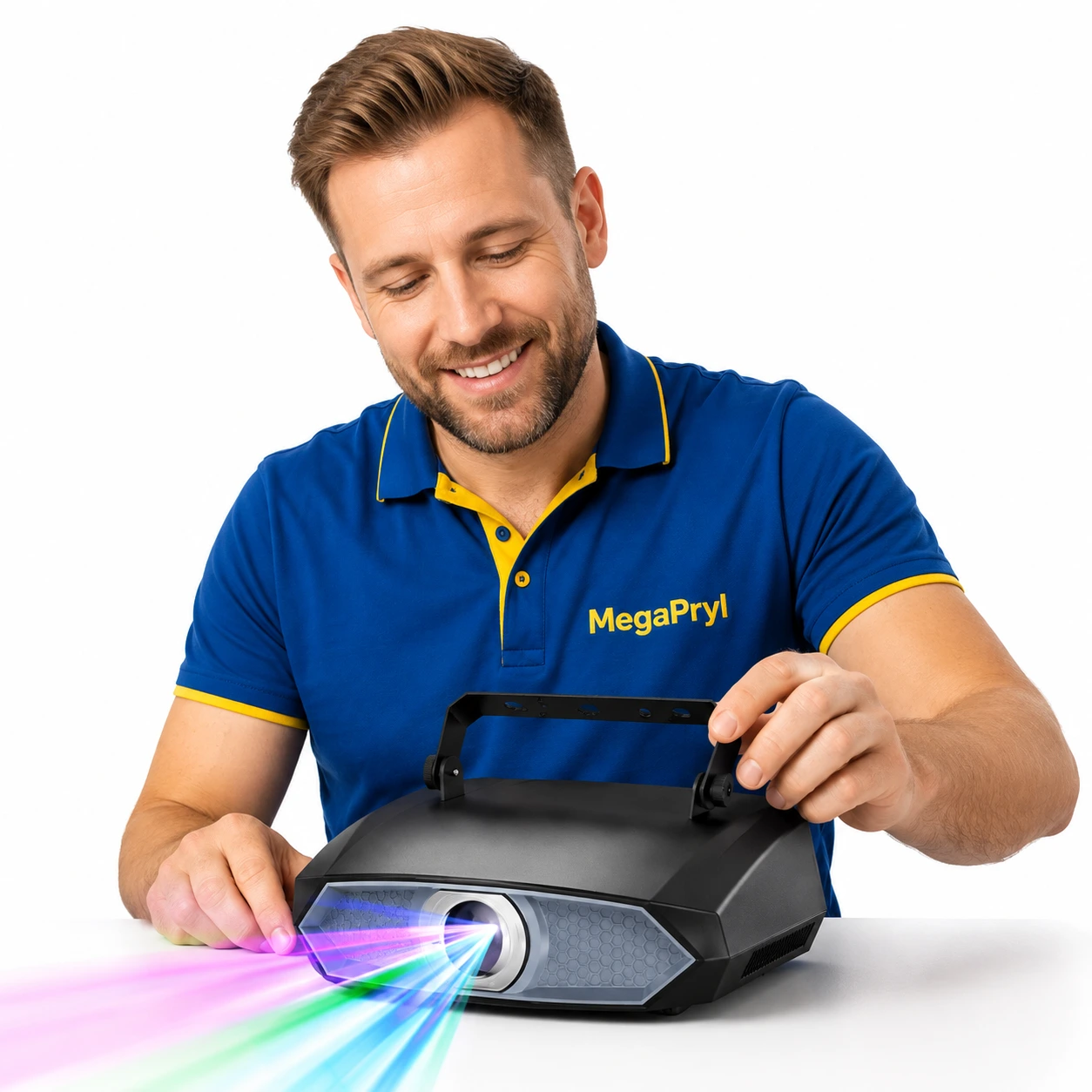 RGB laserprojektor för DJ och fest med DMX och appstyrning