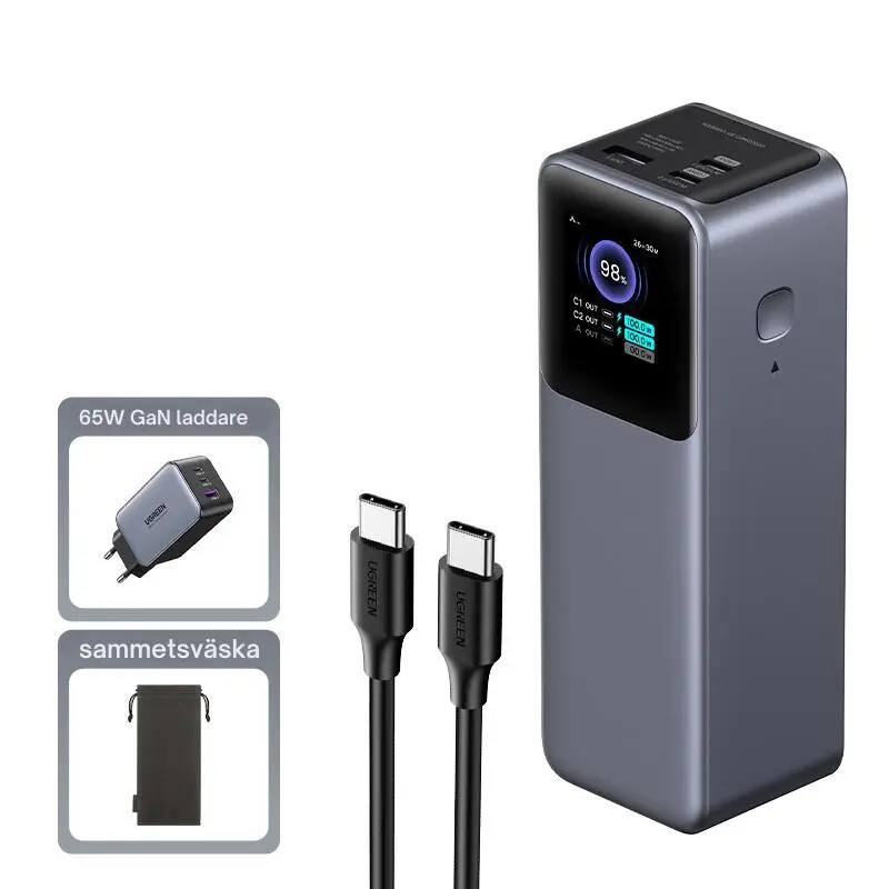 Powerbank 25000mAh 200W - Snabbladdning 2