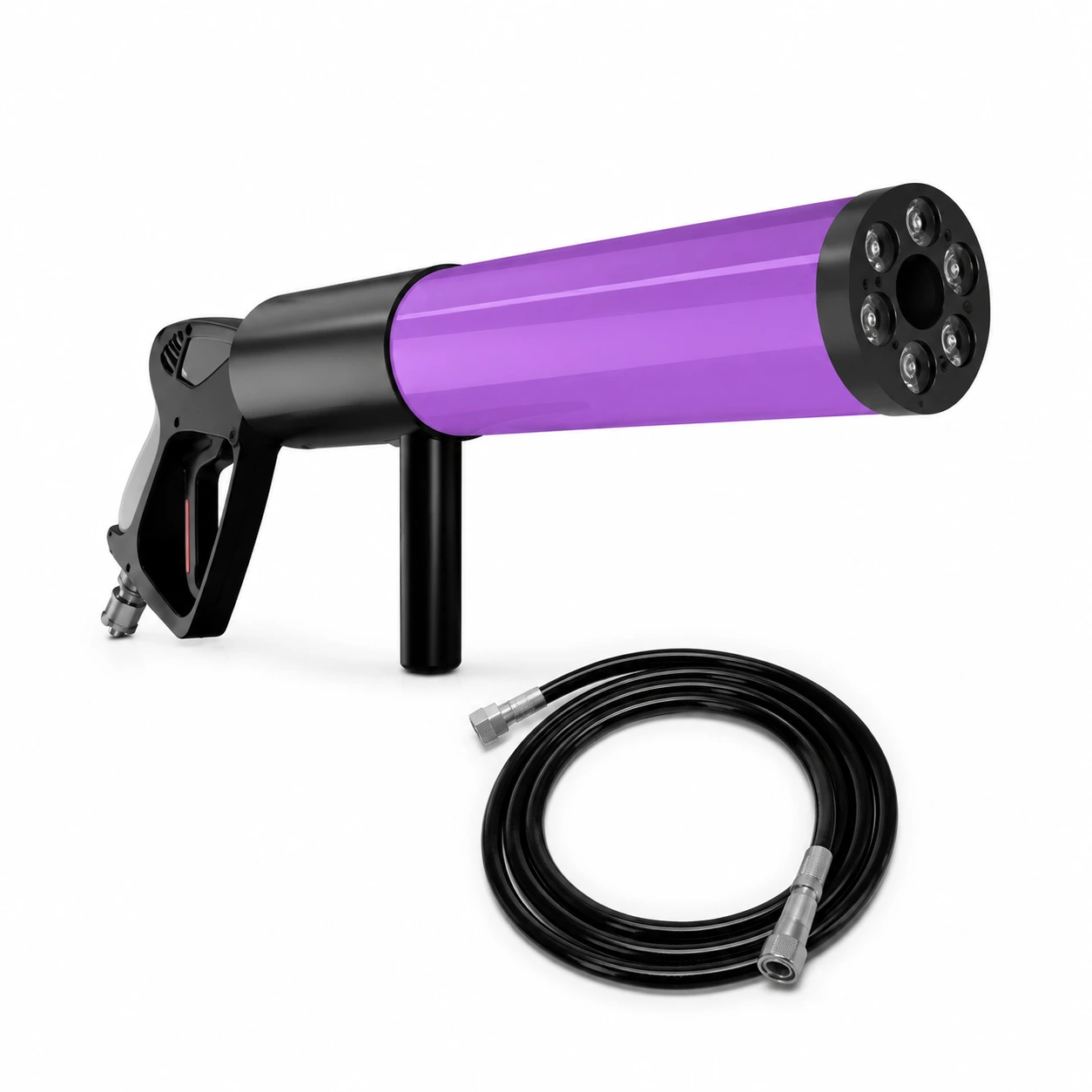 CO2-rökpistol med RGB LED för fest och scen