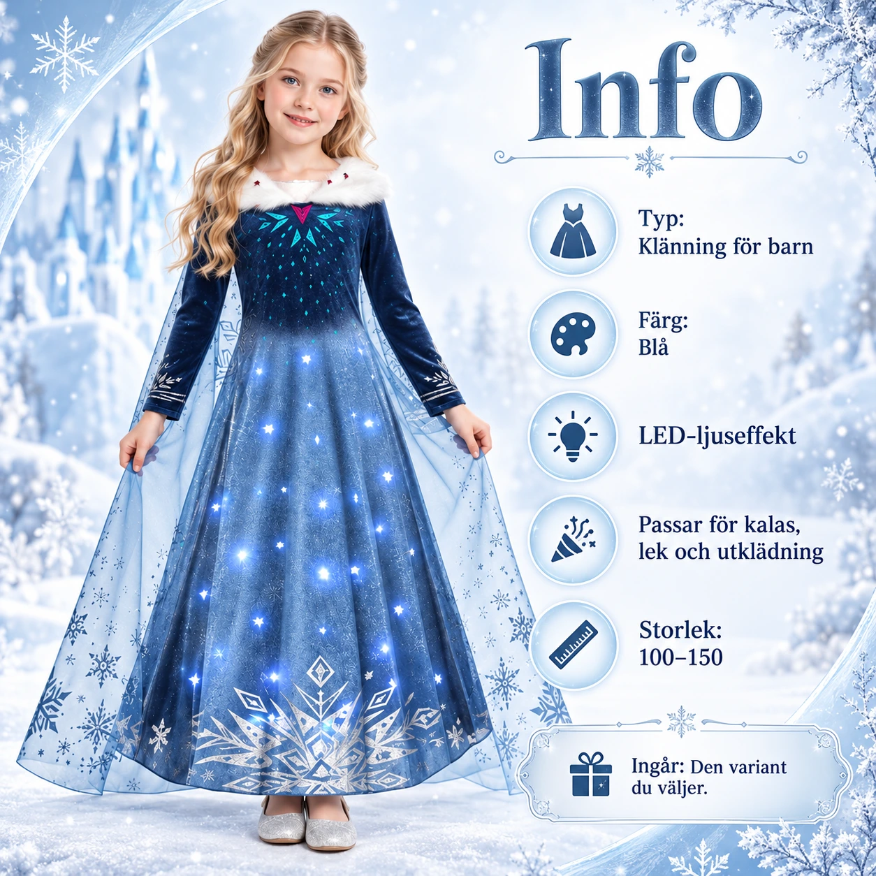 Lasten LED-mekko pitkällä viitalla