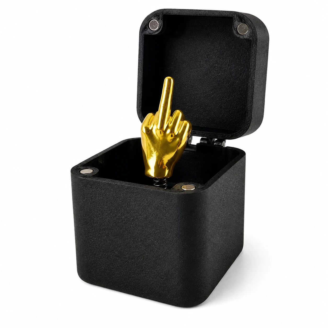 Pop up presentask med långfinger