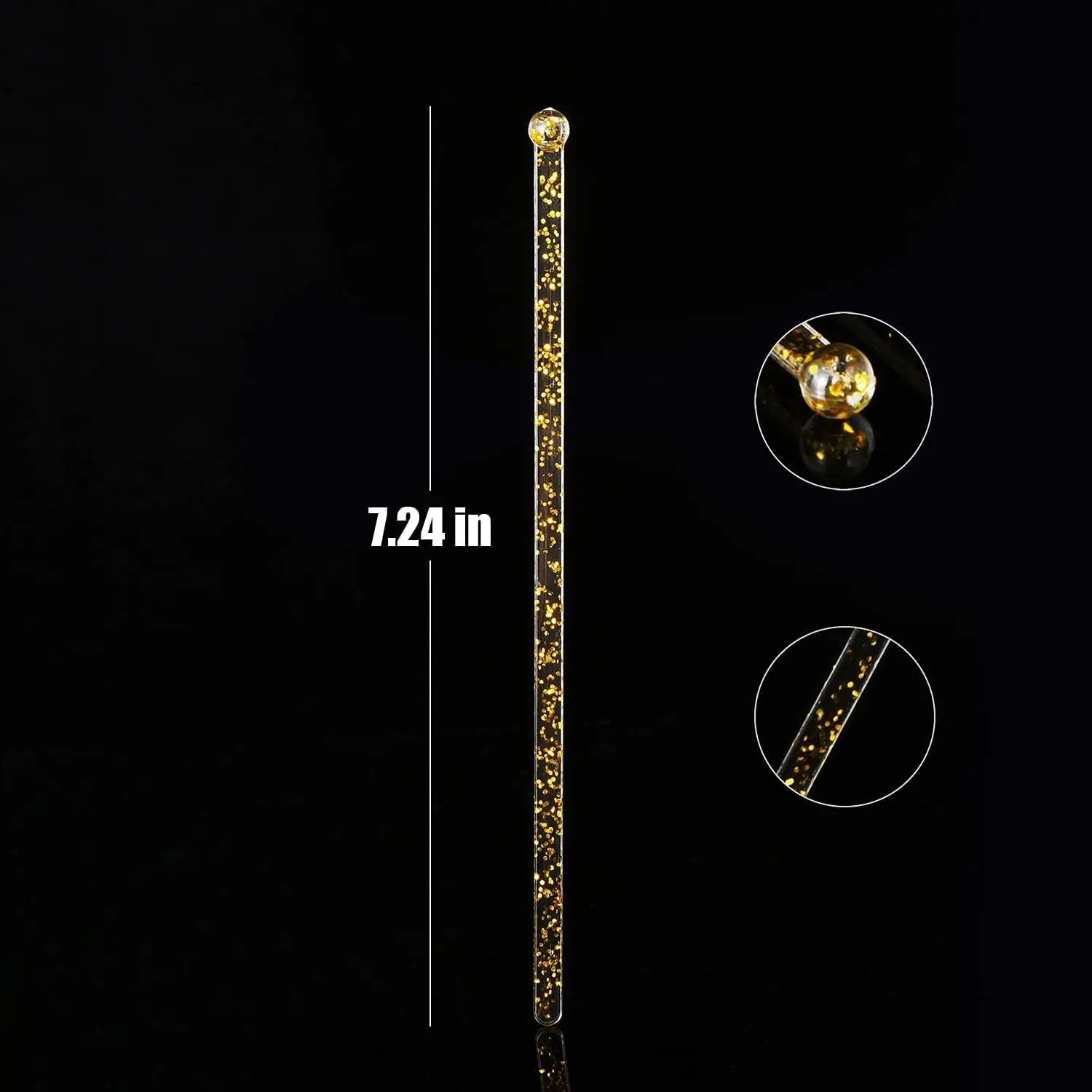 Drinkpinnar Cocktail Guldglittriga 50-pack 5