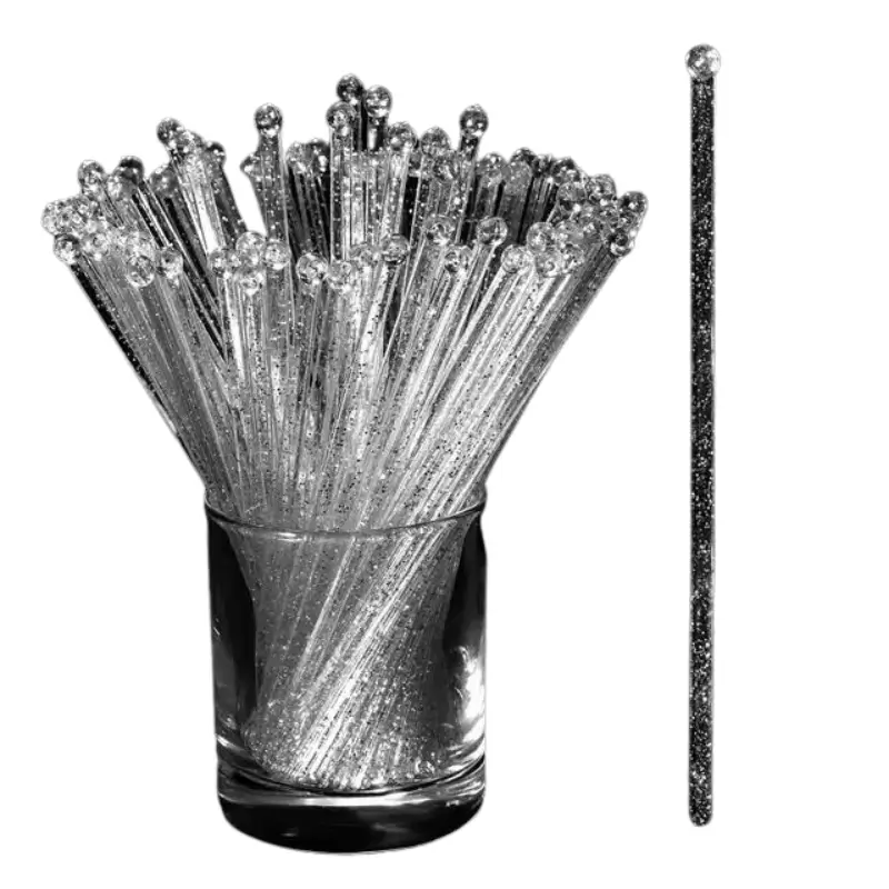 Drinkpinnar Cocktail Guldglittriga 50-pack 8