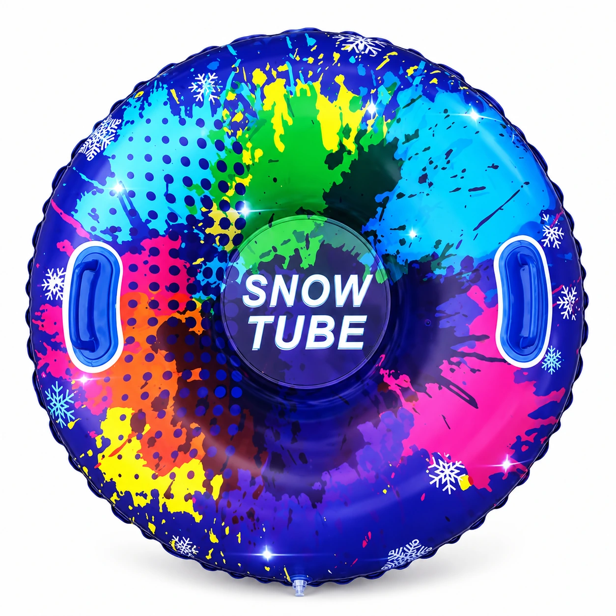 Snow tube 85 cm för snölek med handtag, flerfärgad