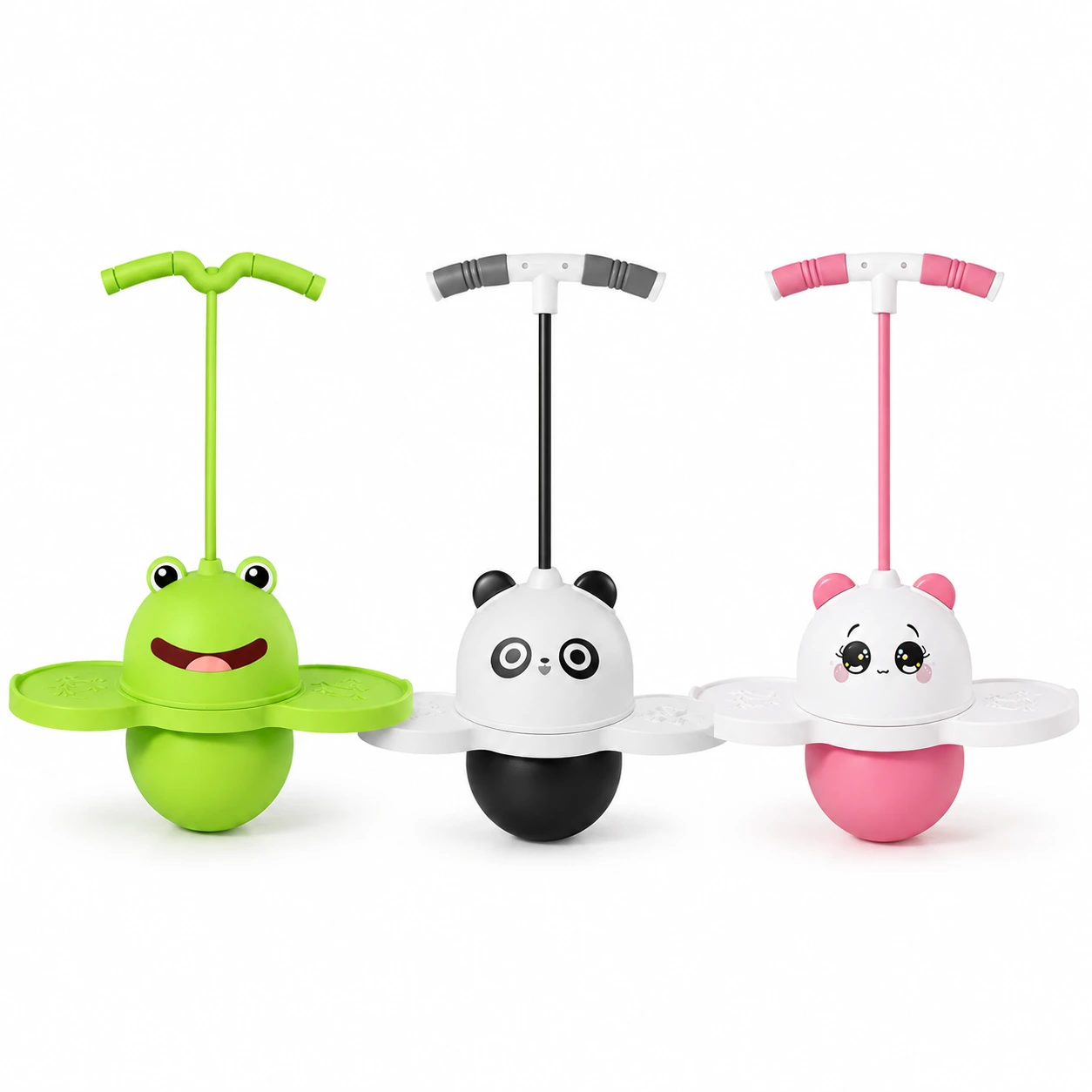 Hoppboll för Barn med Handtag och LED-ljus