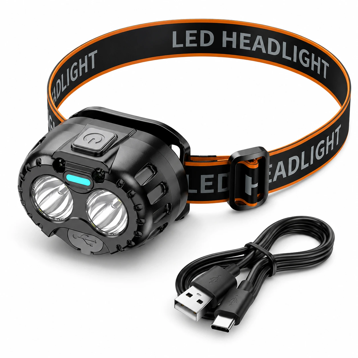 Pannlampa LED 250 lm – USB-C med Rörelsesensor