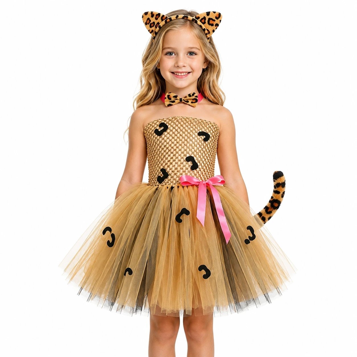 Leopard Maskeraddräkt Barn Klänning