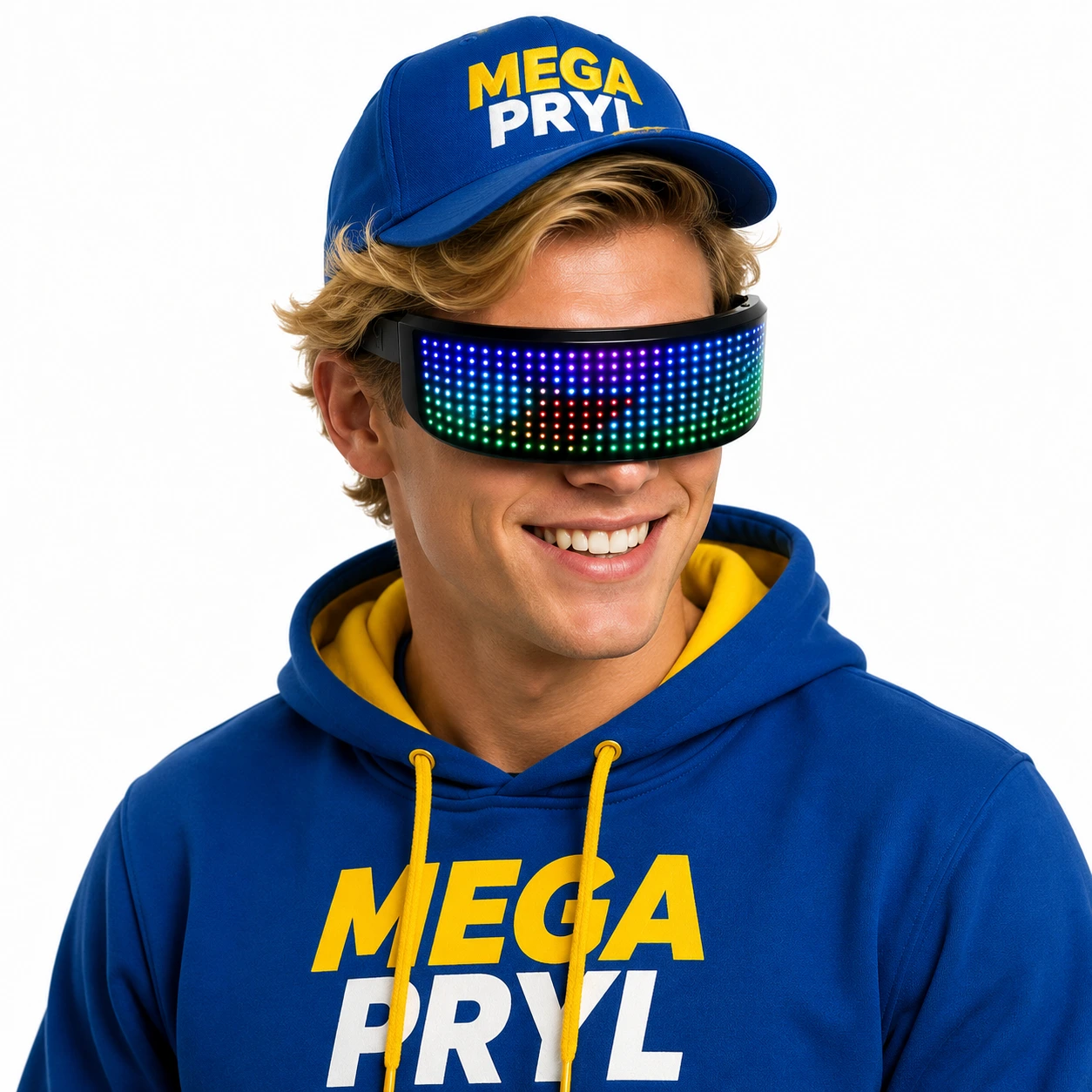 LED Glasögon RGB – Bluetooth & Lysande Partyglasögon