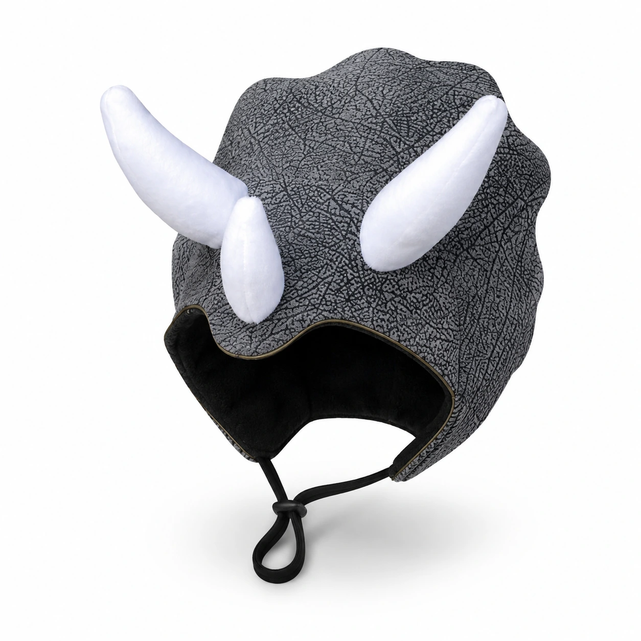 Triceratops-hattu koiralle ja kissalle kangasta