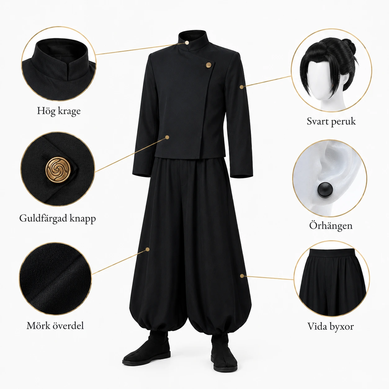 Cosplay-dräkt i stil med en japansk häxskola