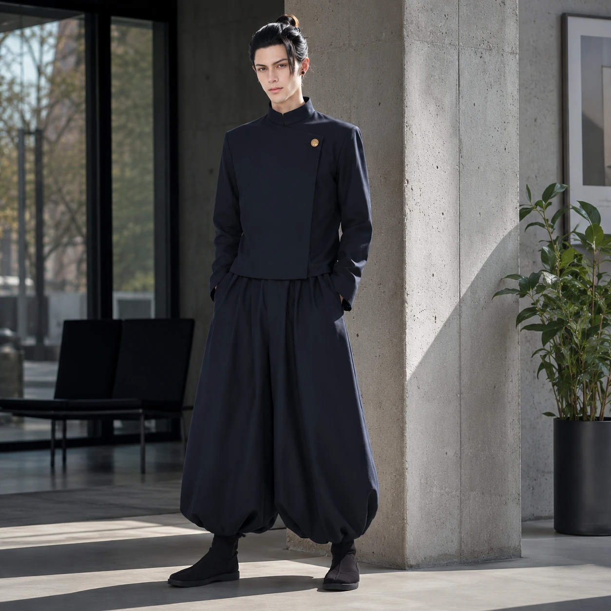 Cosplay-dräkt i stil med en japansk häxskola