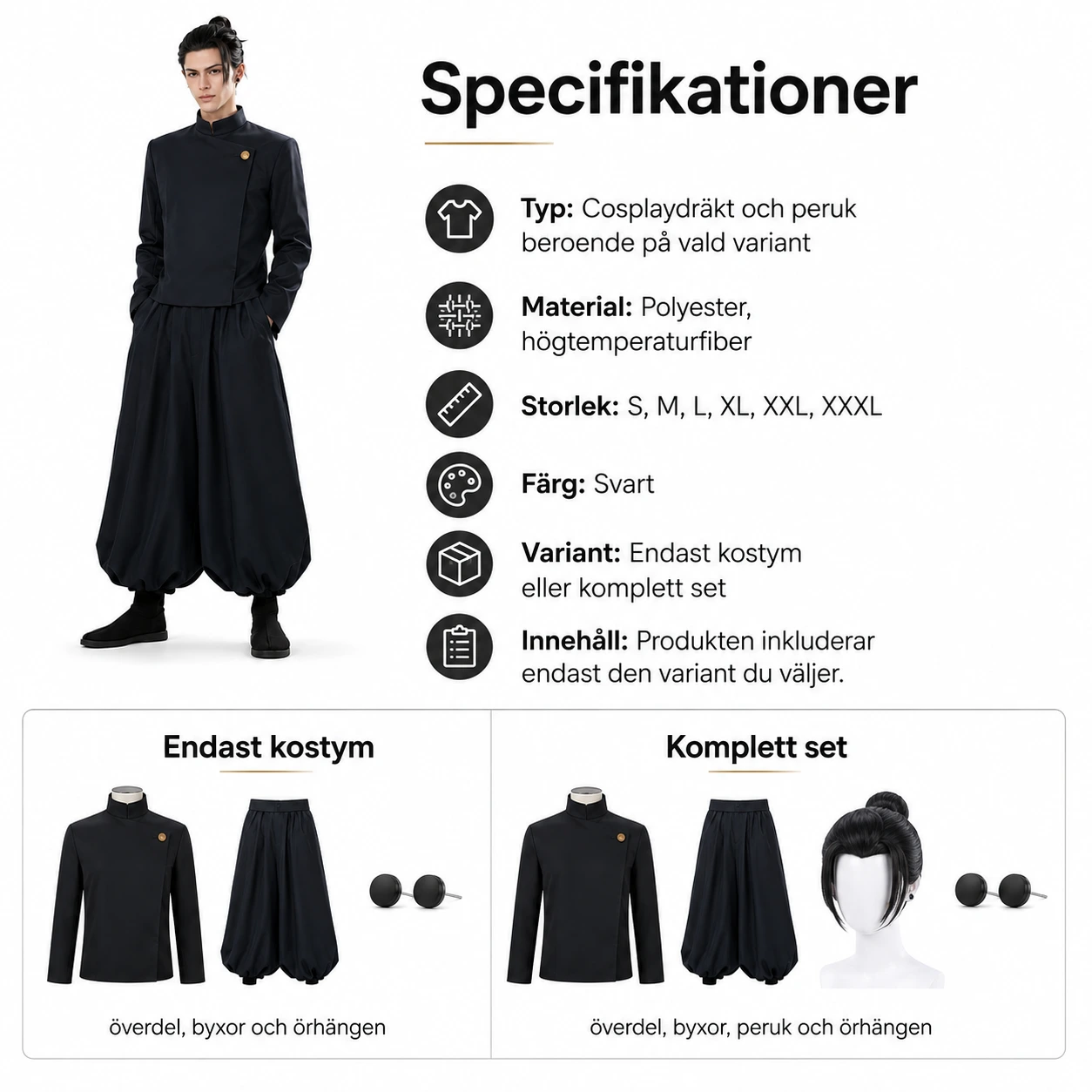 Cosplay-dräkt i stil med en japansk häxskola