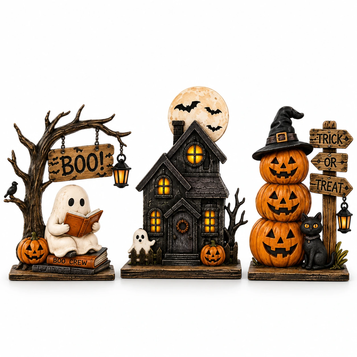 Halloween-koriste hyllylle, 3 osaa