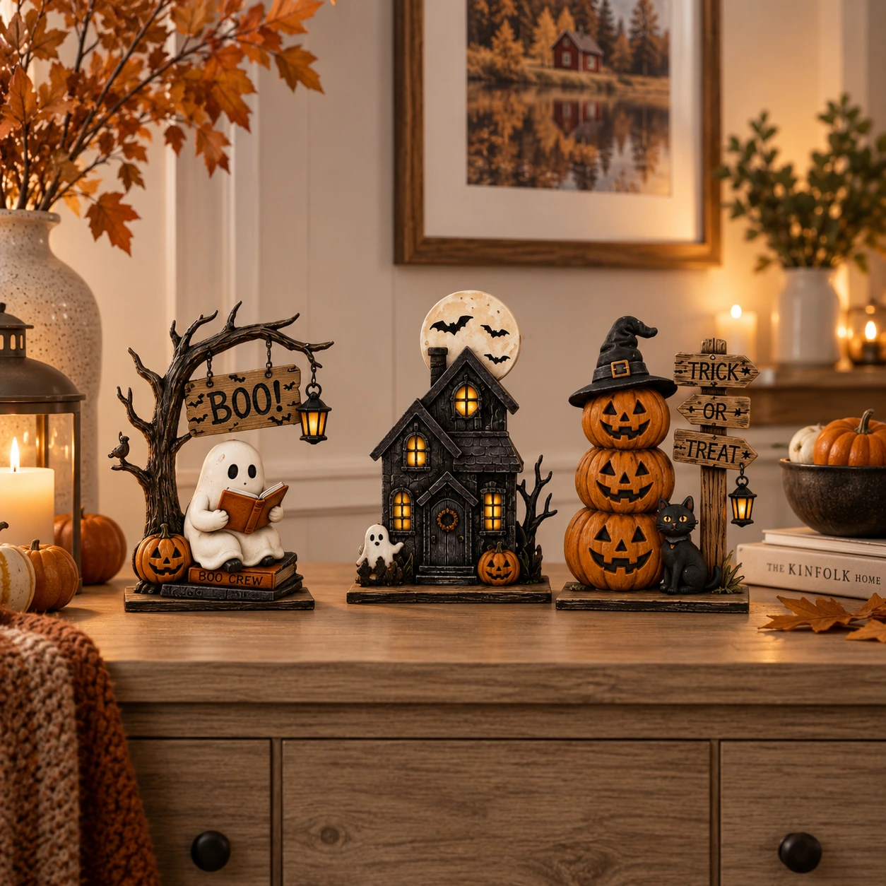 Halloween-koriste hyllylle, 3 osaa