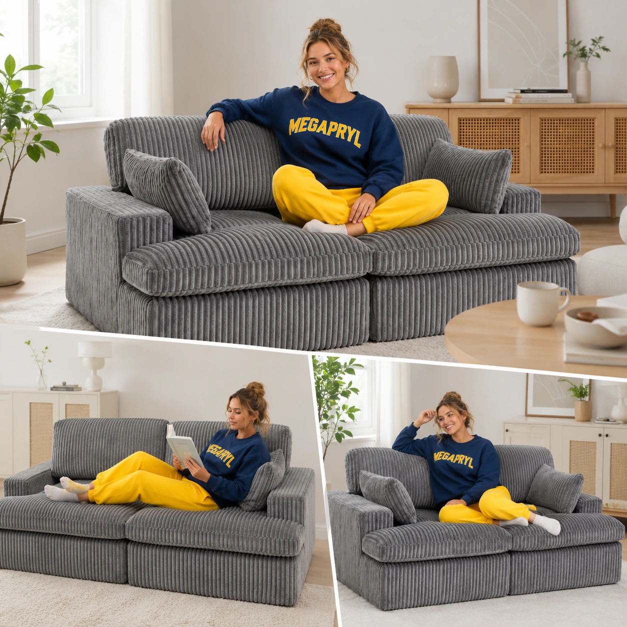 Bäddsoffa 2-Sits i Manchester Modulsoffa