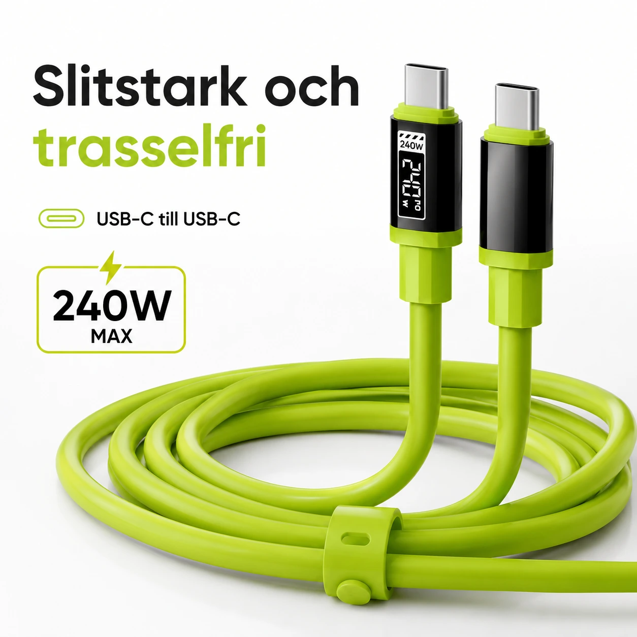 USB-C Laddkabel 240W med Display