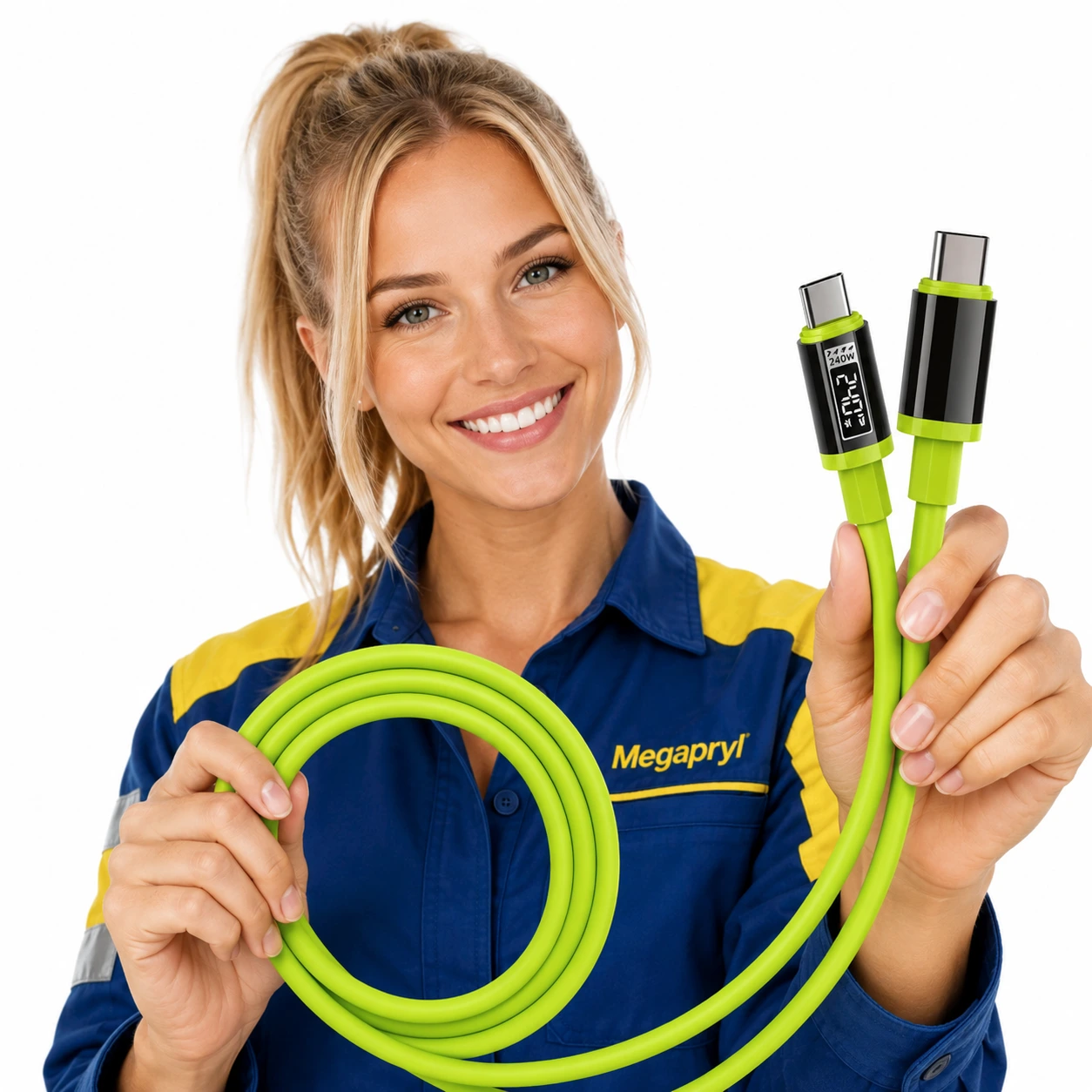 USB-C Laddkabel 240W med Display