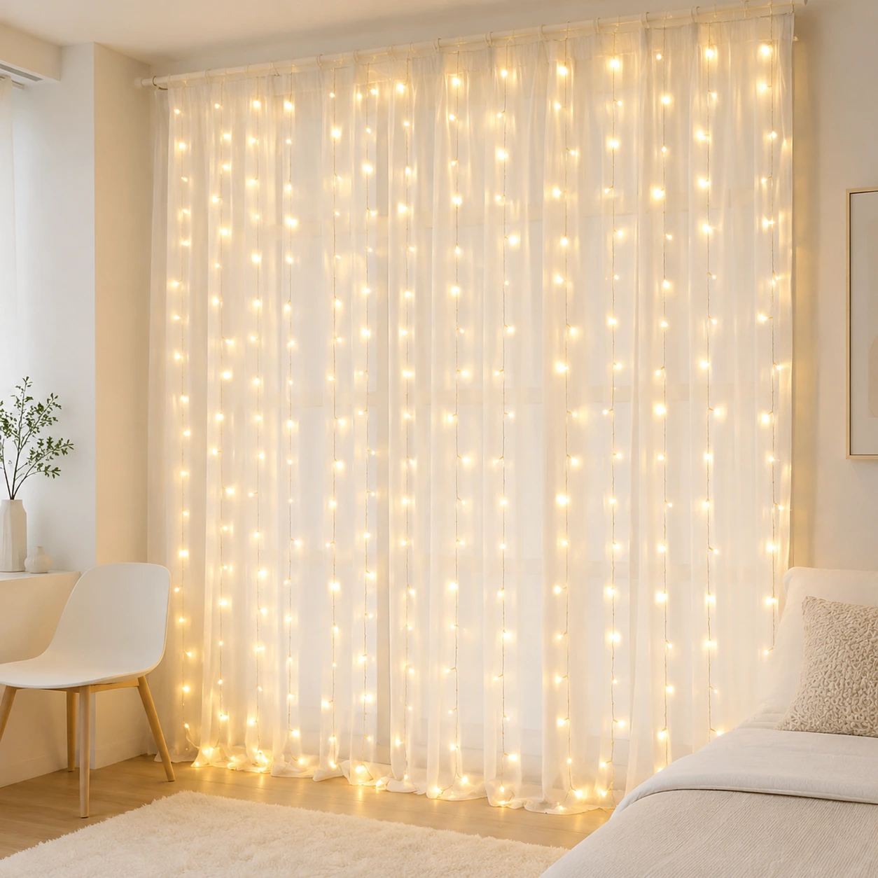 Ljusgardin LED USB – Dekorativ Ljusslinga med 8 Lägen