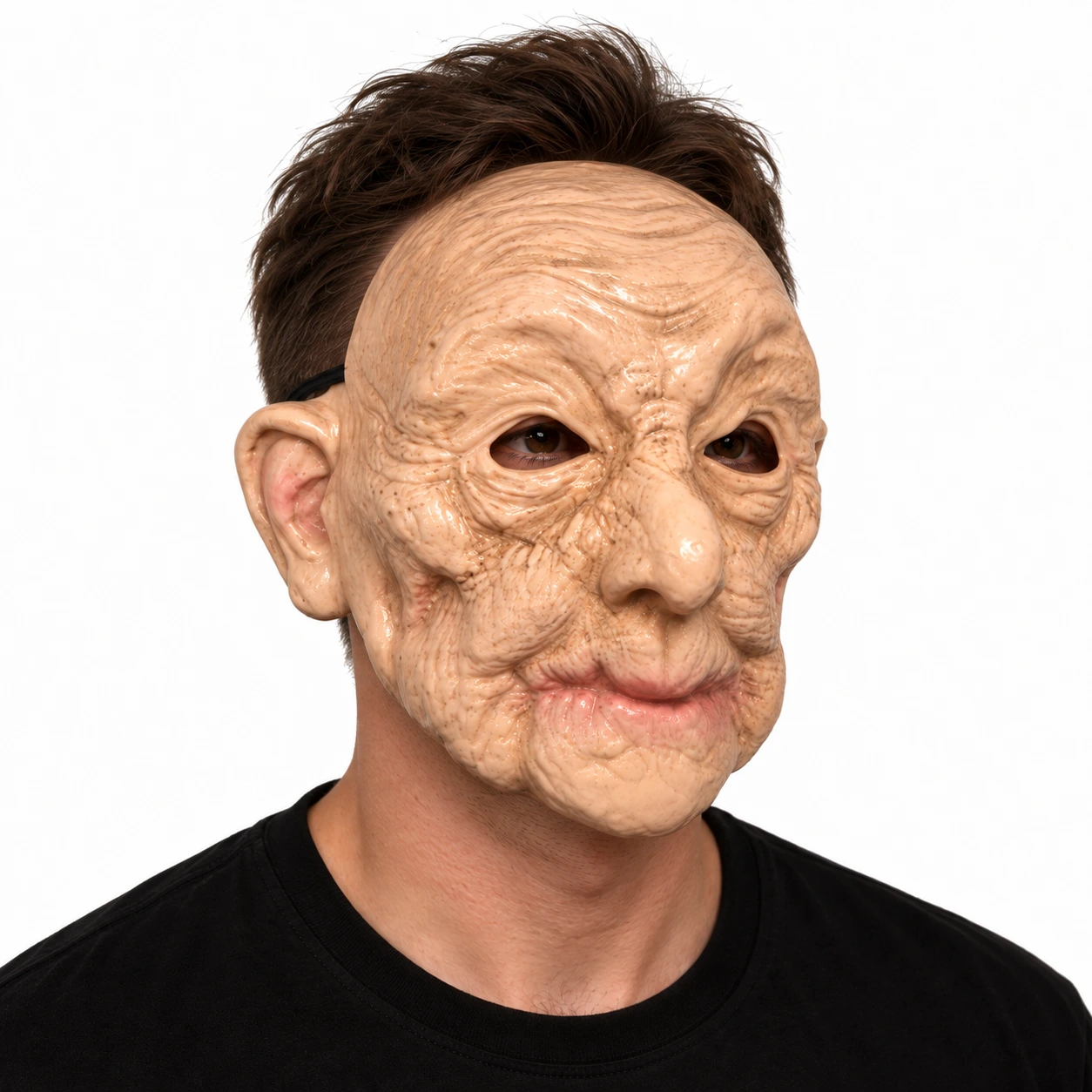 Mask gammal man i plast, heltäckande