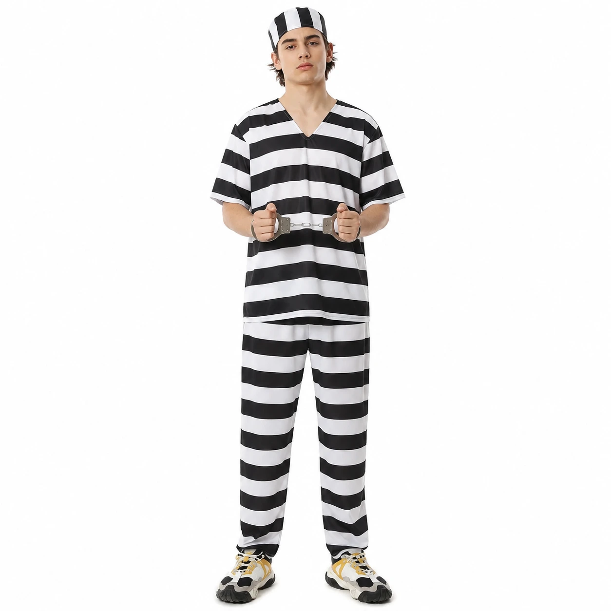 Fångdräkt för maskerad och halloween