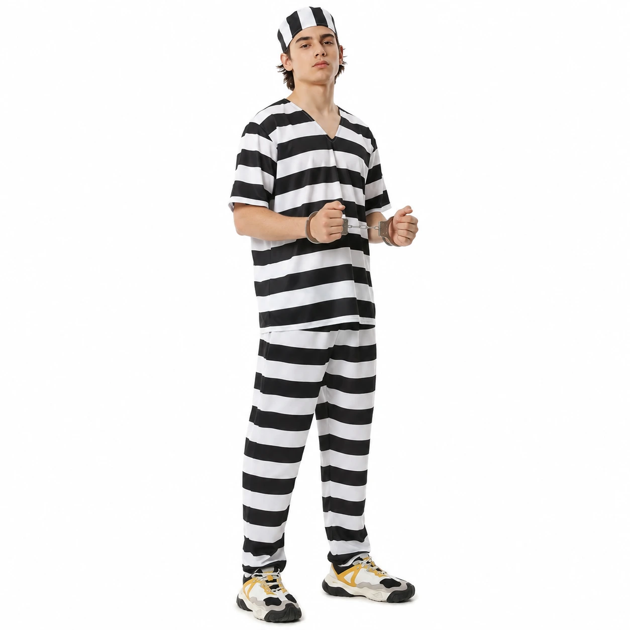 Fångdräkt för maskerad och halloween