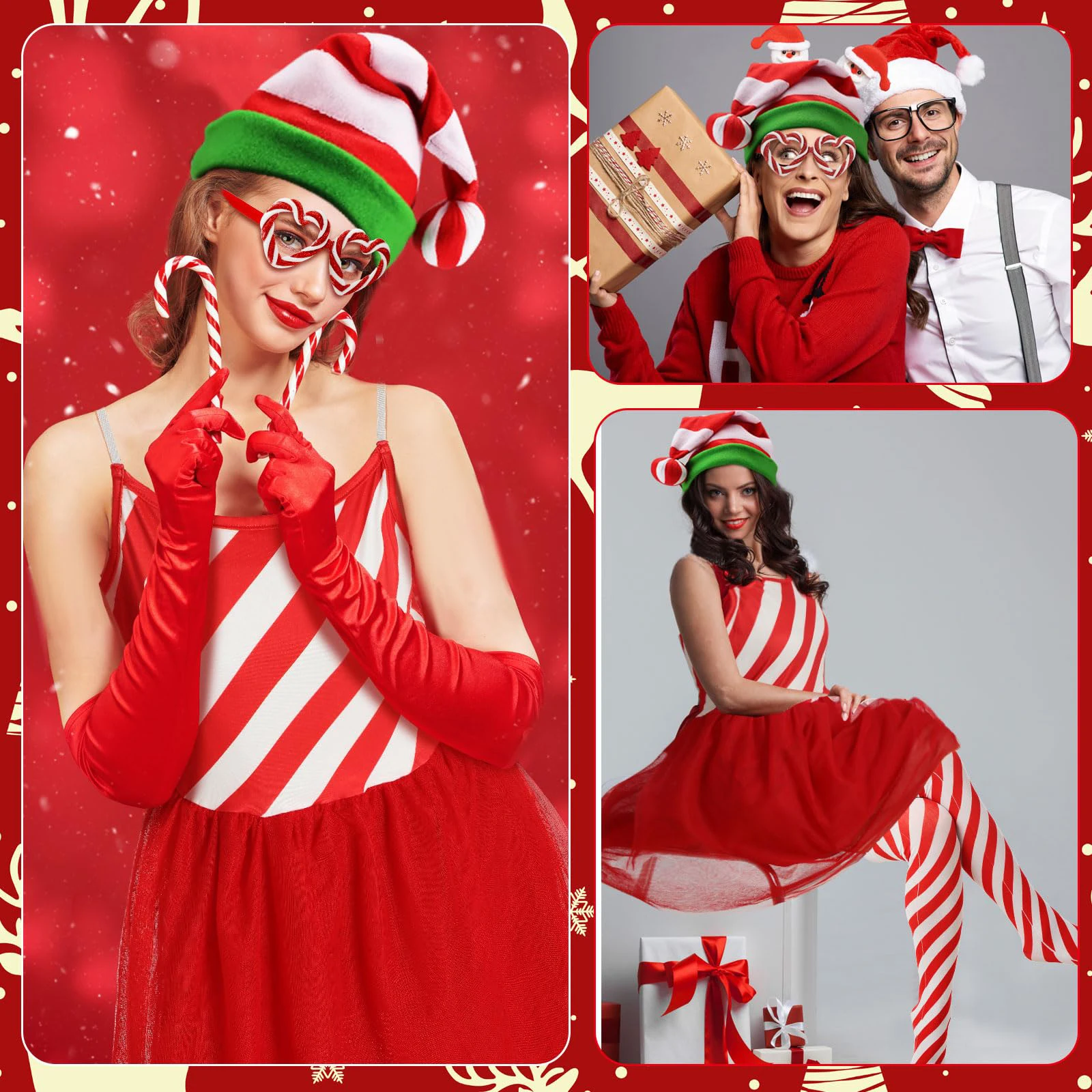 Polkagris Kostym - 3-delars Set 3