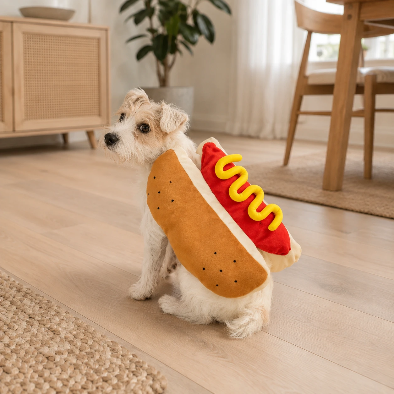 Hot dog -asu koiralle ja kissalle, useita kokoja