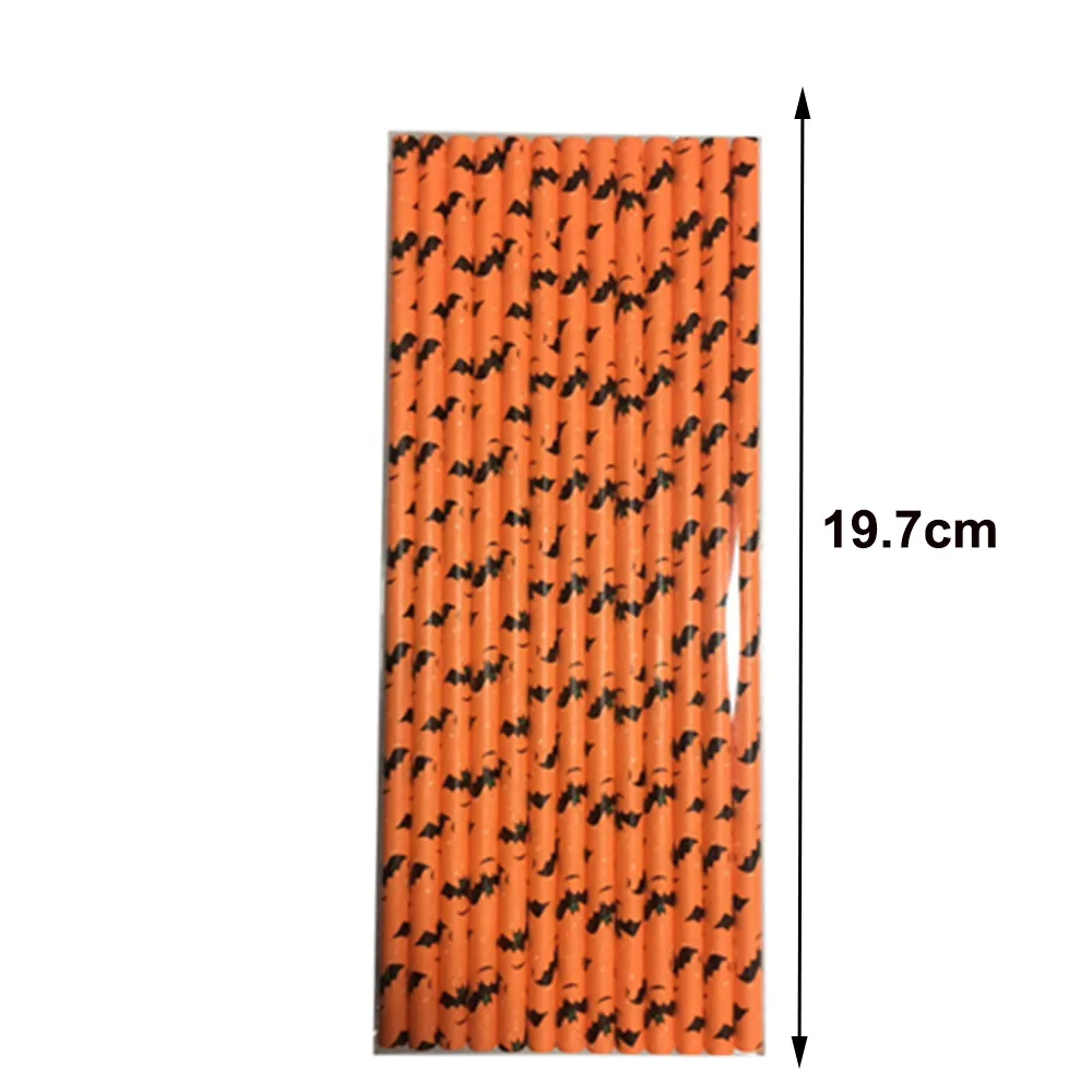 Papperssugrör Halloween 50/100 st 4