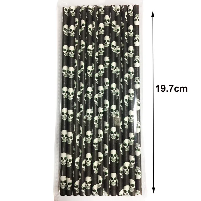 Papperssugrör Halloween 50/100 st 5