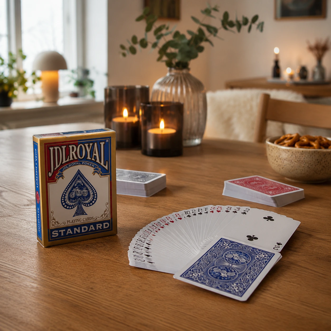 Spelkort i kortlek för poker och kortspel
