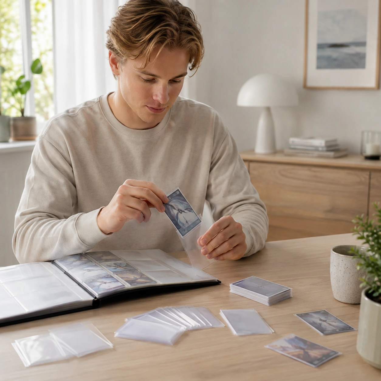 Kortsleeves för samlarkort och spelkort