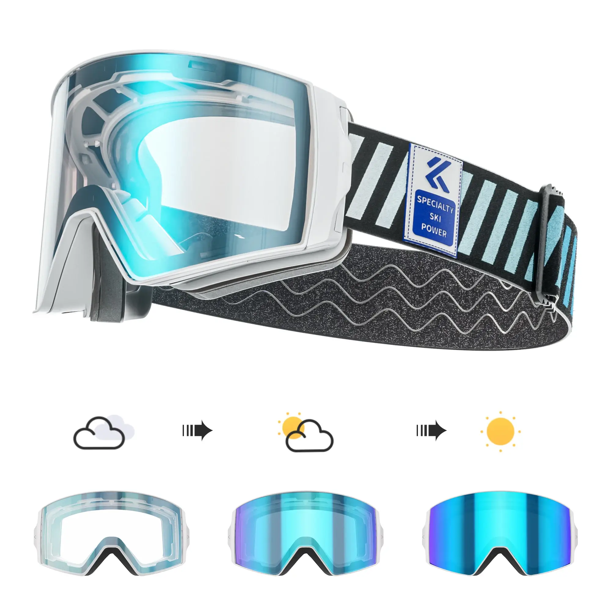 Photochromic Skidglasögon 2