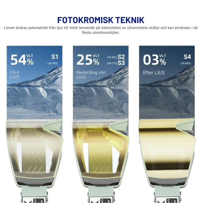 Photochromic Skidglasögon 5