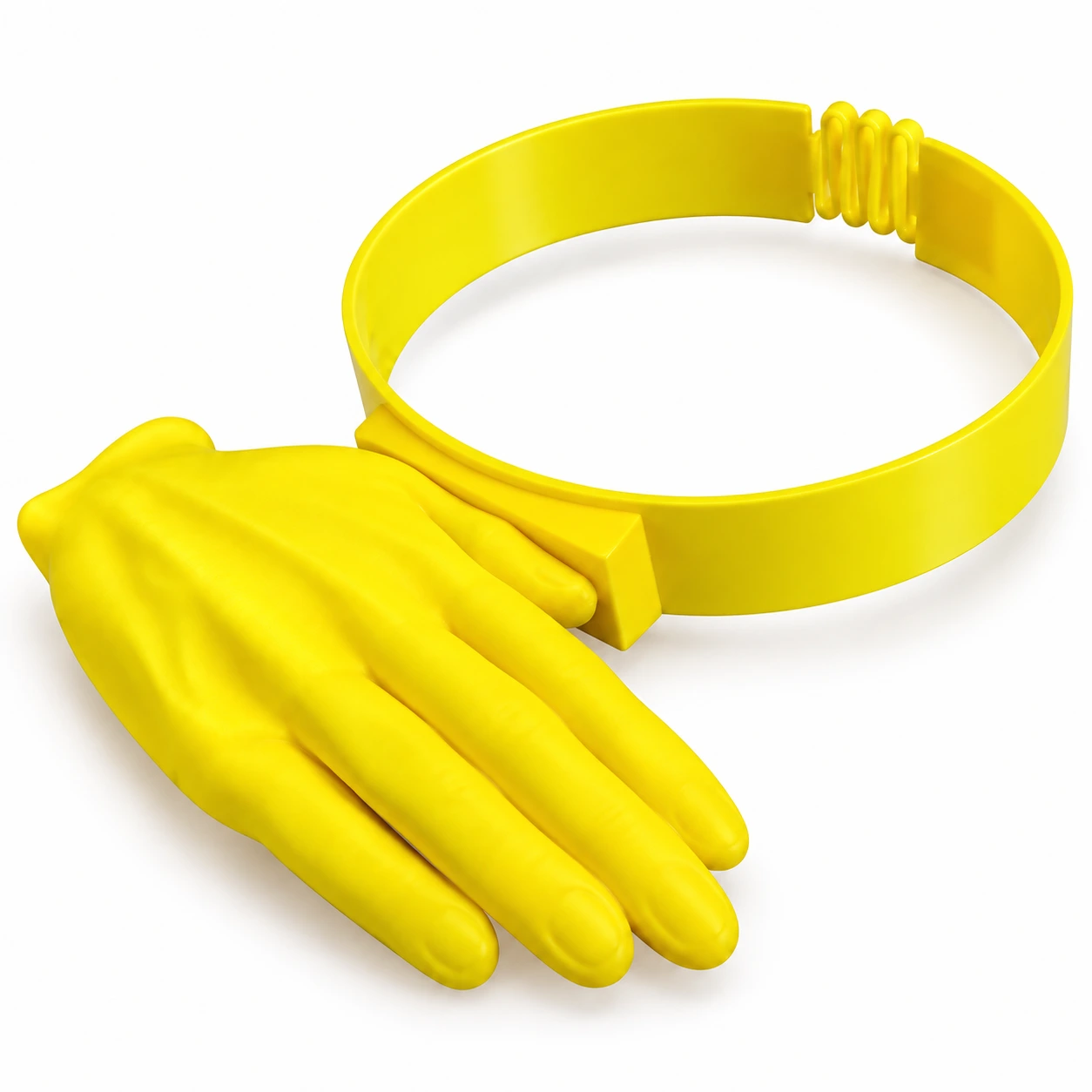 Gul Handformad Solskärm Headband