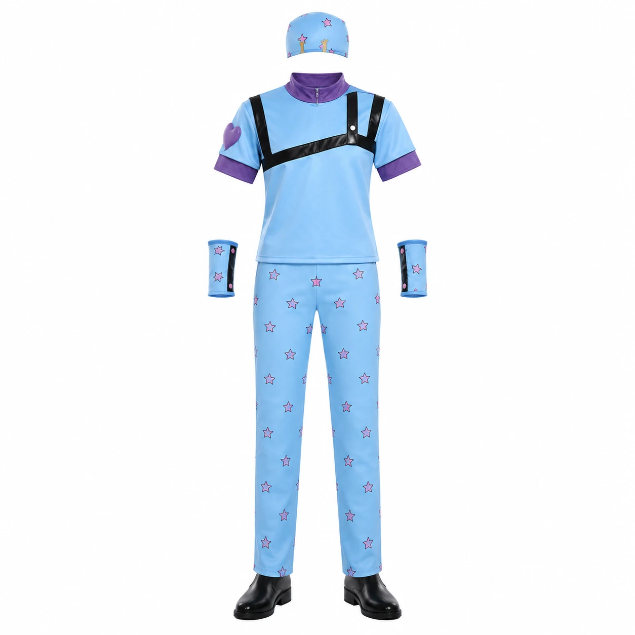 Blå cosplay-dräkt med stjärnor