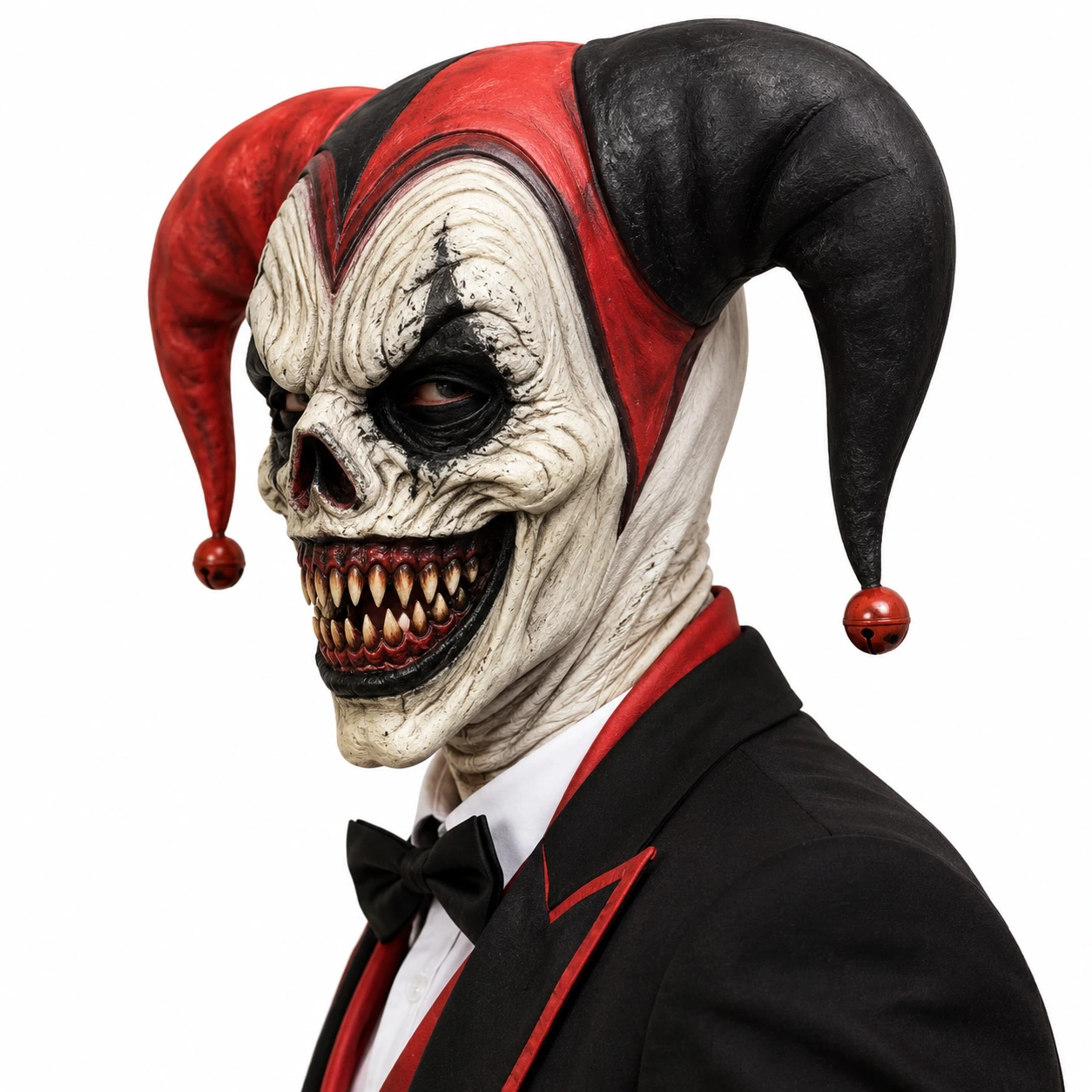 Läskig clownmask för halloween och maskerad