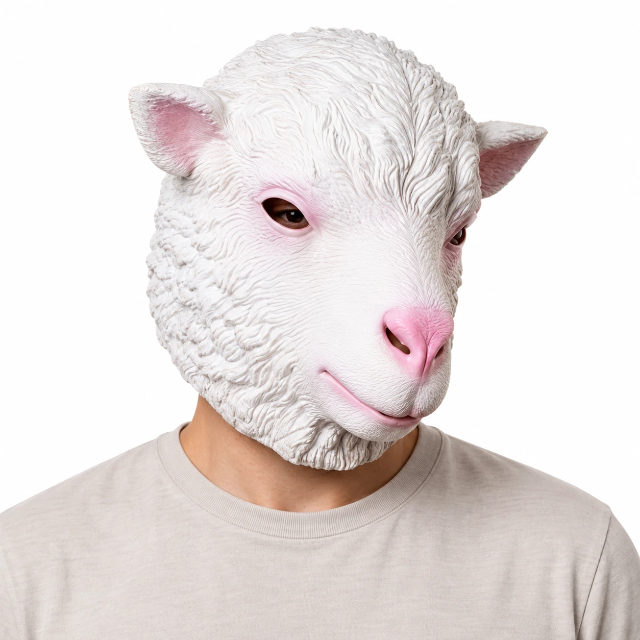 Mask lammhuvud i latex