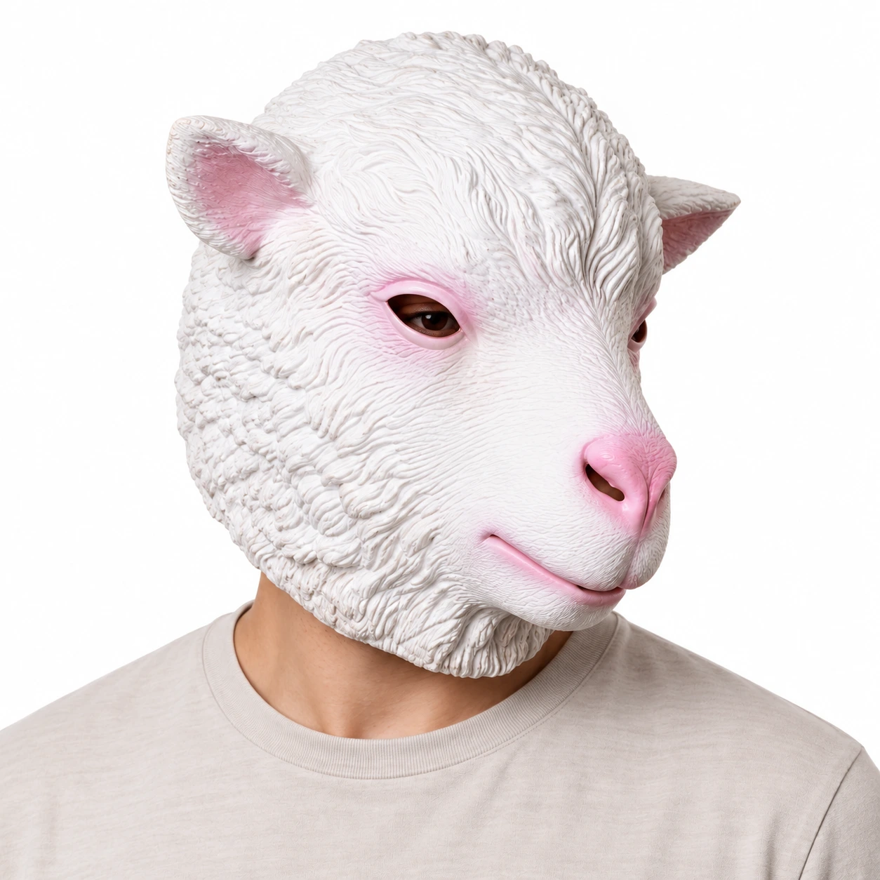 Mask lammhuvud i latex