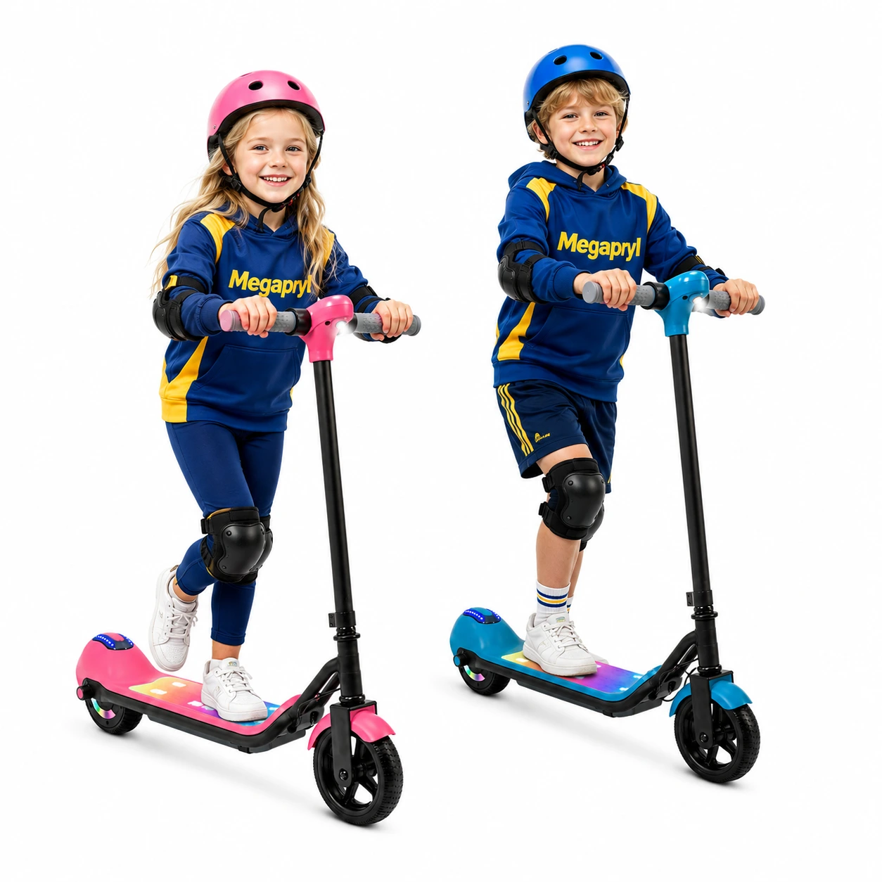 Elsparkcykel för Barn – LED-display & Bluetoothmusik