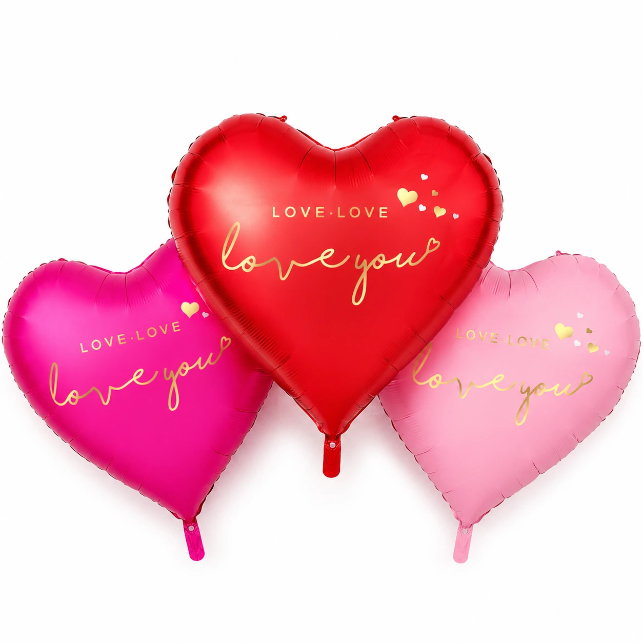 Hjärtballong Stor Love You – Röd Folieballong