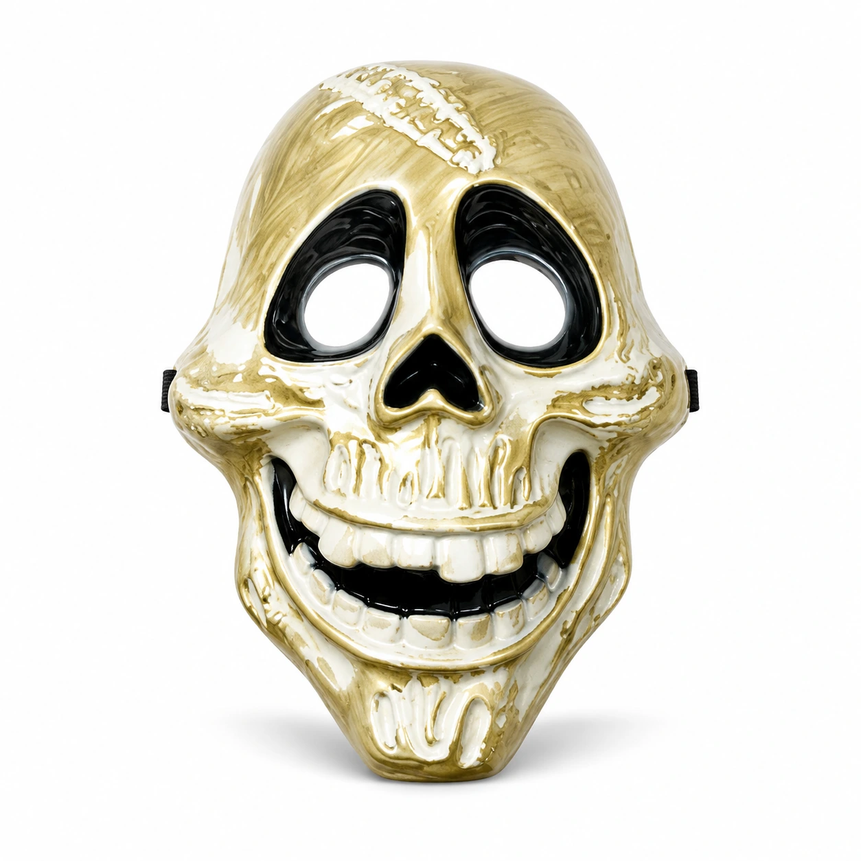 Halloweenmask med dödskallemotiv 22,8 x 29,5 cm