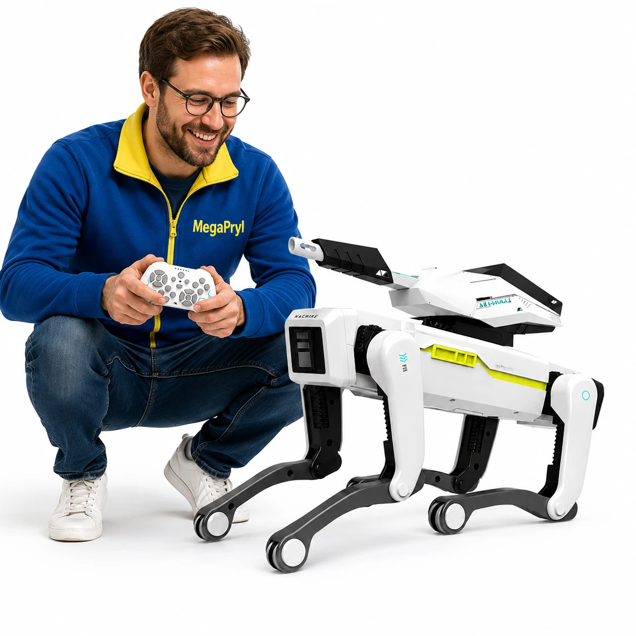 RC robot hund med fjärrkontroll och app