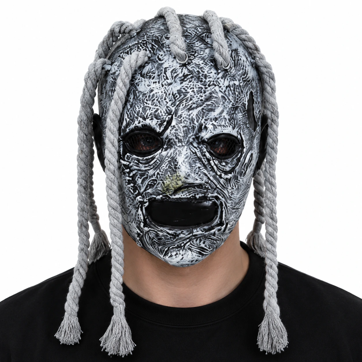 Mask zombie i latex med heltäckande design