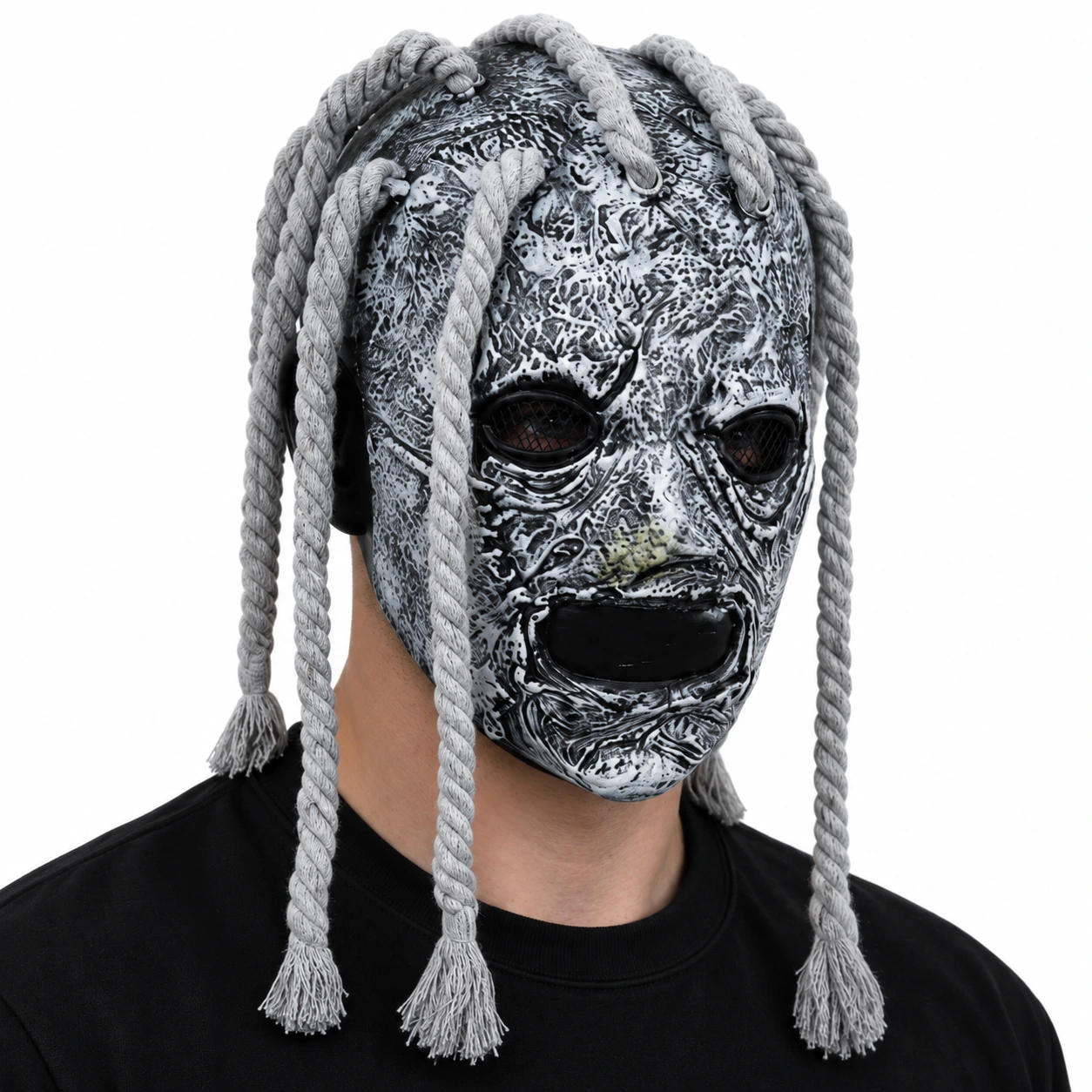 Mask zombie i latex med heltäckande design