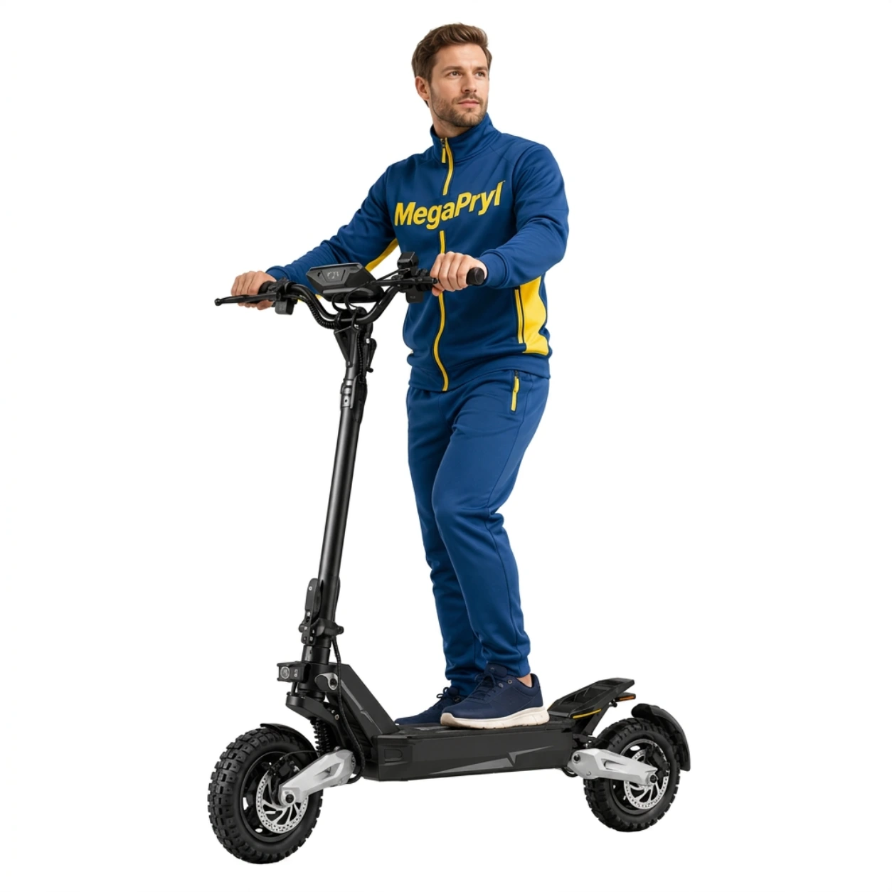 Elscooter Vikbar 900W med 11 Tum och LED-display