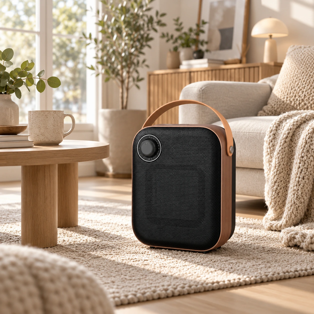 Keraaminen lämpöpuhallin kotiin ja toimistoon, 1500 W