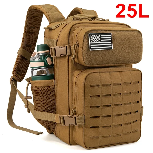 Ryggsäck Taktisk 25L/45L - Flaskhållare 7