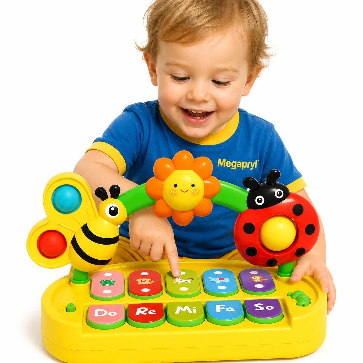 Babypiano Insekt – Musik, Ljus & 4 Spellägen